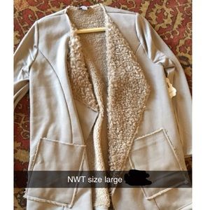 Fur lined jacket/sweater